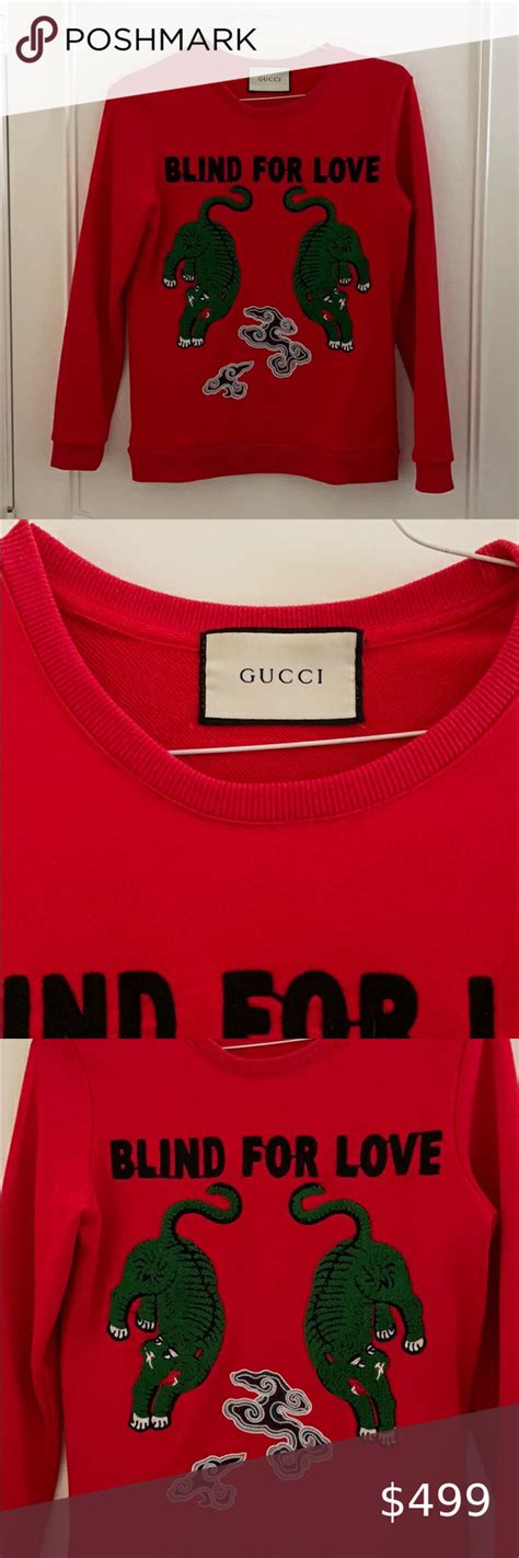 Gucci Blind for Love Pullover Knit Sweater 